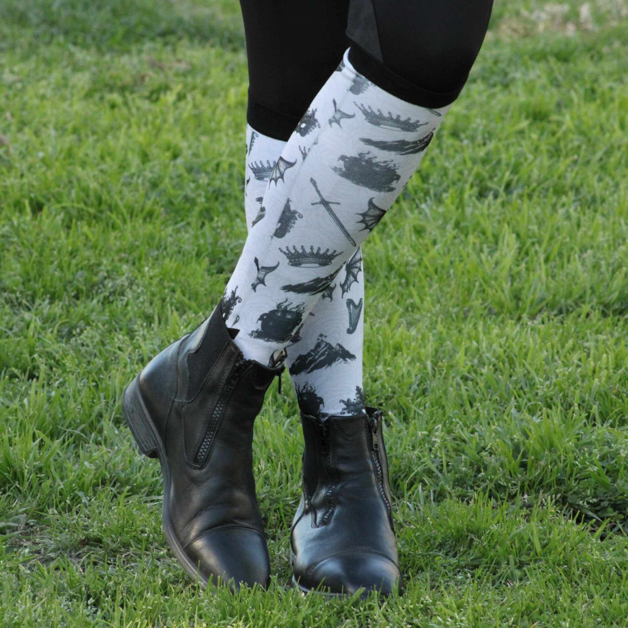 D&S LIMITED EDITION Limited Edition Limited Edition a Court of Socks & Horses Socks equestrian boot socks boot socks thin socks riding socks pattern socks tall socks funny socks knee high socks horse socks horse show socks