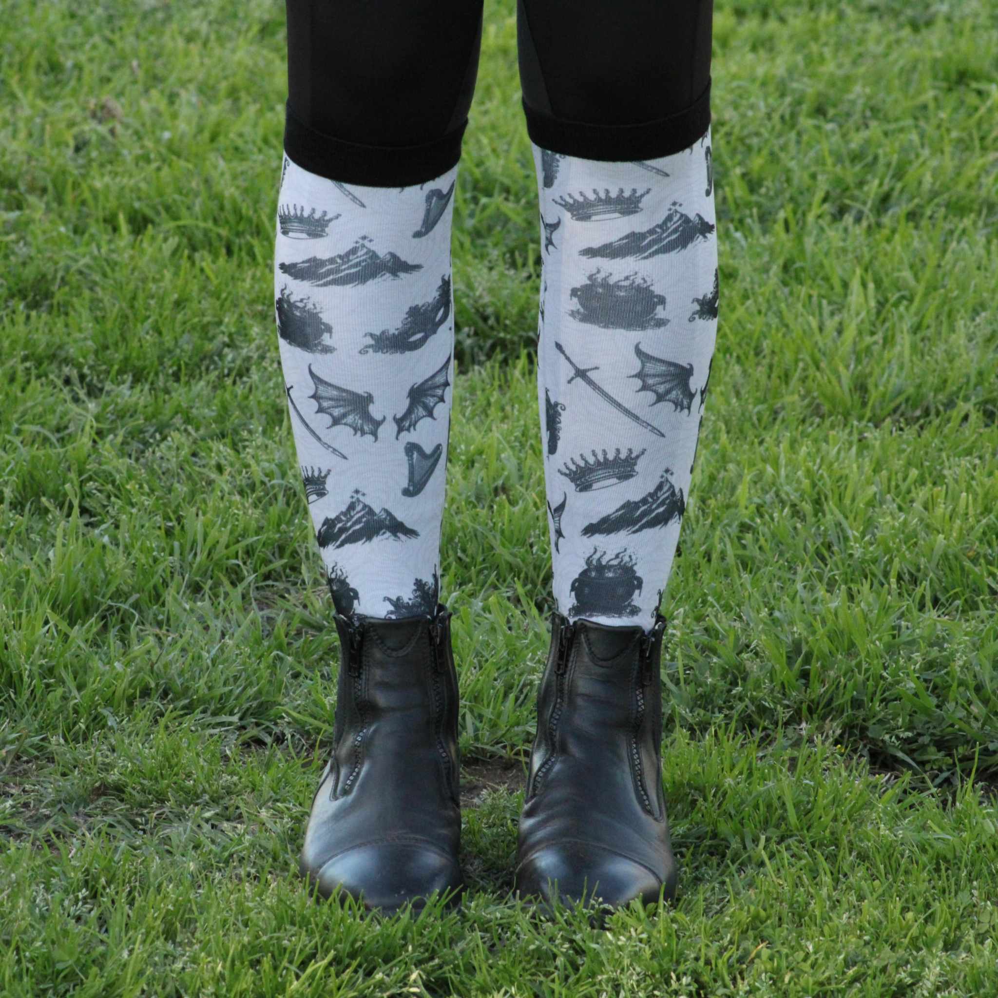 D&S LIMITED EDITION Limited Edition Limited Edition a Court of Socks & Horses Socks equestrian boot socks boot socks thin socks riding socks pattern socks tall socks funny socks knee high socks horse socks horse show socks