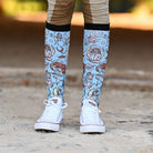 dreamers & schemers Limited Edition Cosmic Cowgirl Socks equestrian boot socks boot socks thin socks riding socks pattern socks tall socks funny socks knee high socks horse socks horse show socks