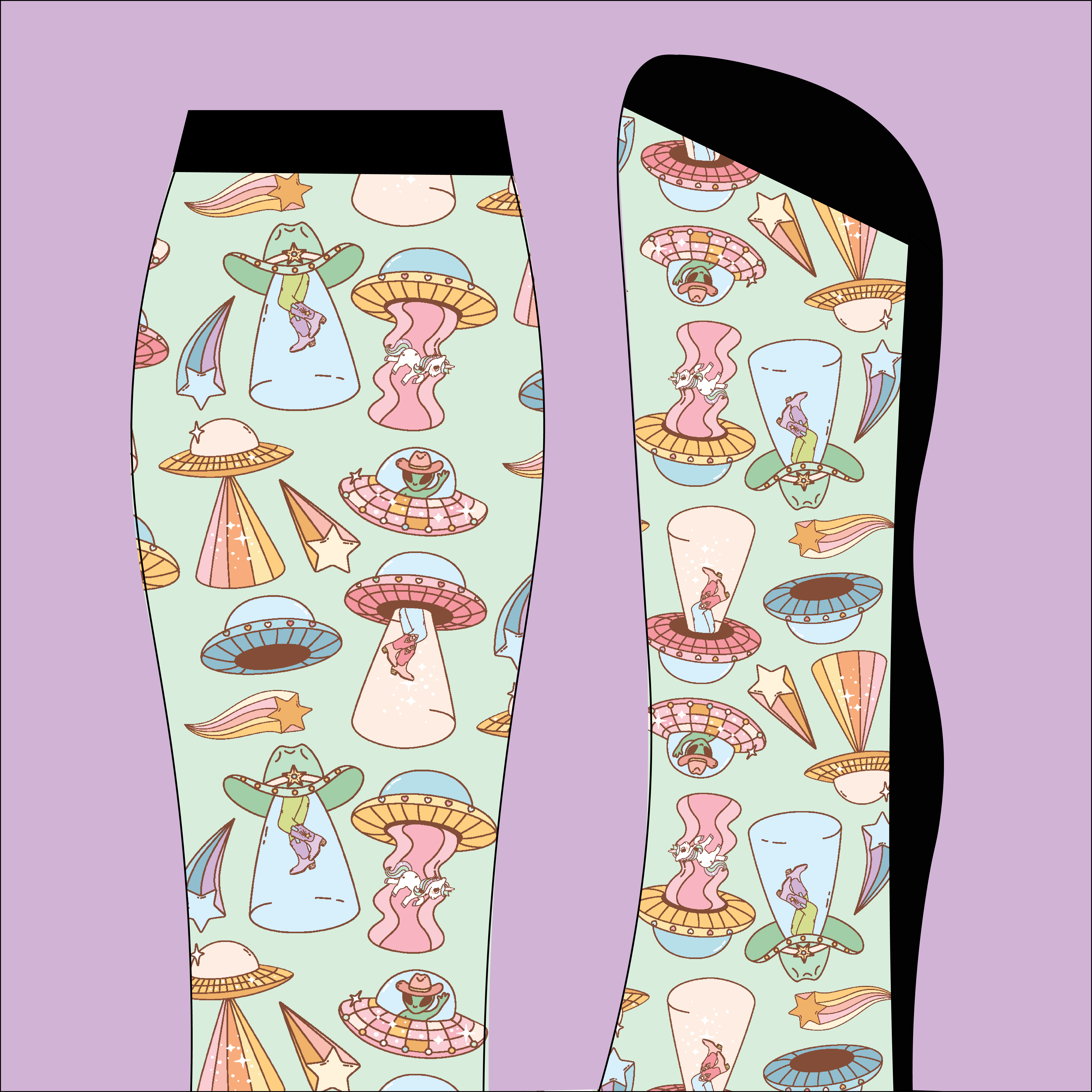 D&S LIMITED EDITION Limited Edition Limited Edition Cowgirl Abduction Socks equestrian boot socks boot socks thin socks riding socks pattern socks tall socks funny socks knee high socks horse socks horse show socks