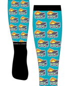 dreamers & schemers Retro Socks Limited Edition Dumpster Fire Socks equestrian boot socks boot socks thin socks riding socks pattern socks tall socks funny socks knee high socks horse socks horse show socks