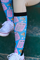 D&S LIMITED EDITION Limited Edition Limited Edition Girl Math Socks equestrian boot socks boot socks thin socks riding socks pattern socks tall socks funny socks knee high socks horse socks horse show socks