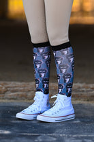 D&S LIMITED EDITION Limited Edition Limited Edition Grump Socks equestrian boot socks boot socks thin socks riding socks pattern socks tall socks funny socks knee high socks horse socks horse show socks