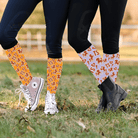 D&S LIMITED EDITION Limited Edition Limited Edition: Life of a Horse ShowGirl Socks equestrian boot socks boot socks thin socks riding socks pattern socks tall socks funny socks knee high socks horse socks horse show socks