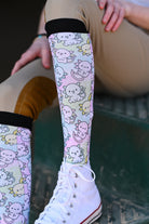 D&S LIMITED EDITION Limited Edition Limited Edition RelaxOlotl Socks equestrian boot socks boot socks thin socks riding socks pattern socks tall socks funny socks knee high socks horse socks horse show socks