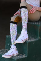 D&S LIMITED EDITION Limited Edition Limited Edition RelaxOlotl Socks equestrian boot socks boot socks thin socks riding socks pattern socks tall socks funny socks knee high socks horse socks horse show socks