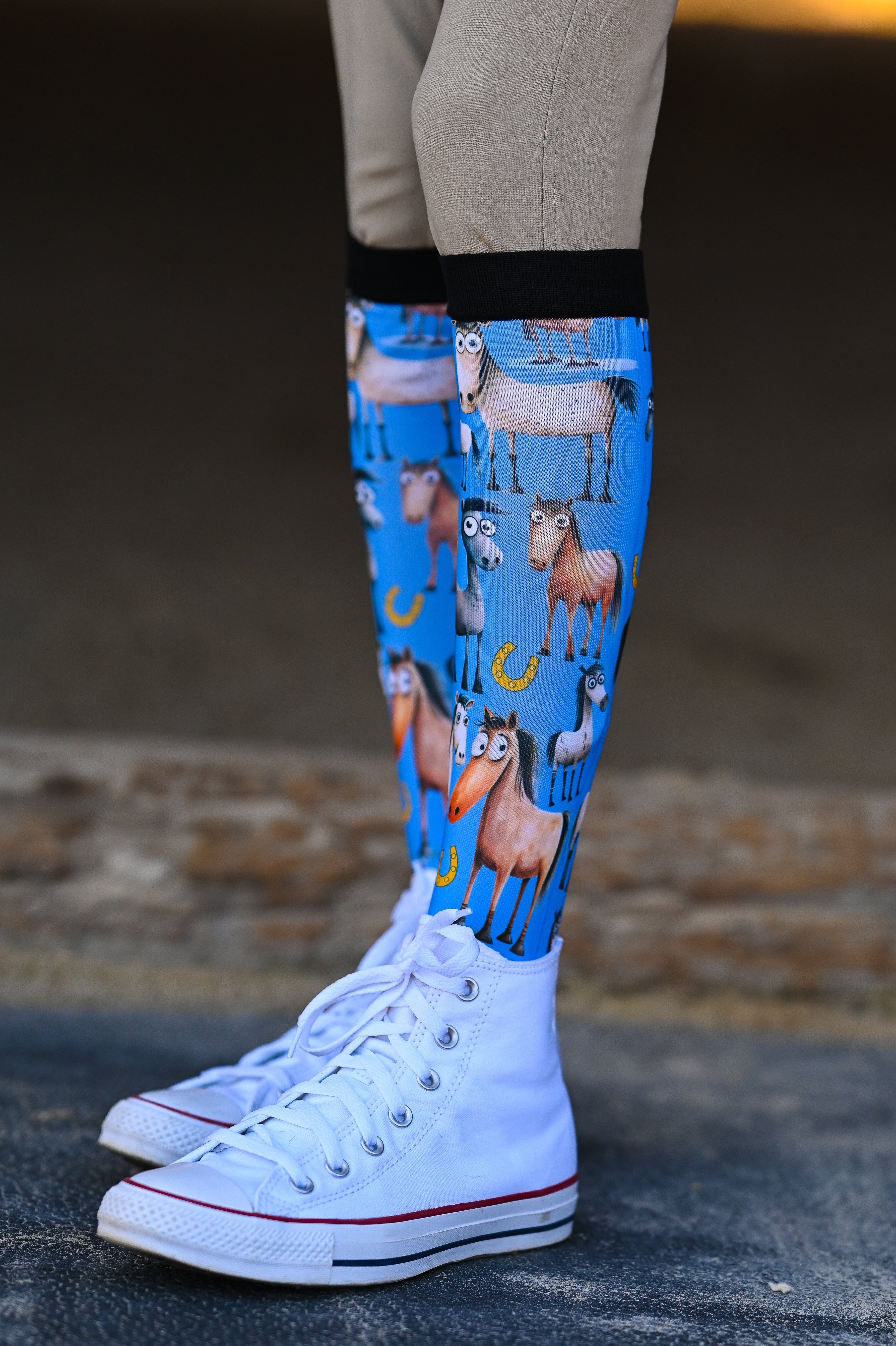 D&S LIMITED EDITION Limited Edition Limited Edition Who ME? Socks equestrian boot socks boot socks thin socks riding socks pattern socks tall socks funny socks knee high socks horse socks horse show socks