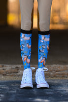 D&S LIMITED EDITION Limited Edition Limited Edition Who ME? Socks equestrian boot socks boot socks thin socks riding socks pattern socks tall socks funny socks knee high socks horse socks horse show socks