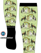 D&S LIMITED EDITION Limited Edition Limited Lucky Neigh Socks equestrian boot socks boot socks thin socks riding socks pattern socks tall socks funny socks knee high socks horse socks horse show socks