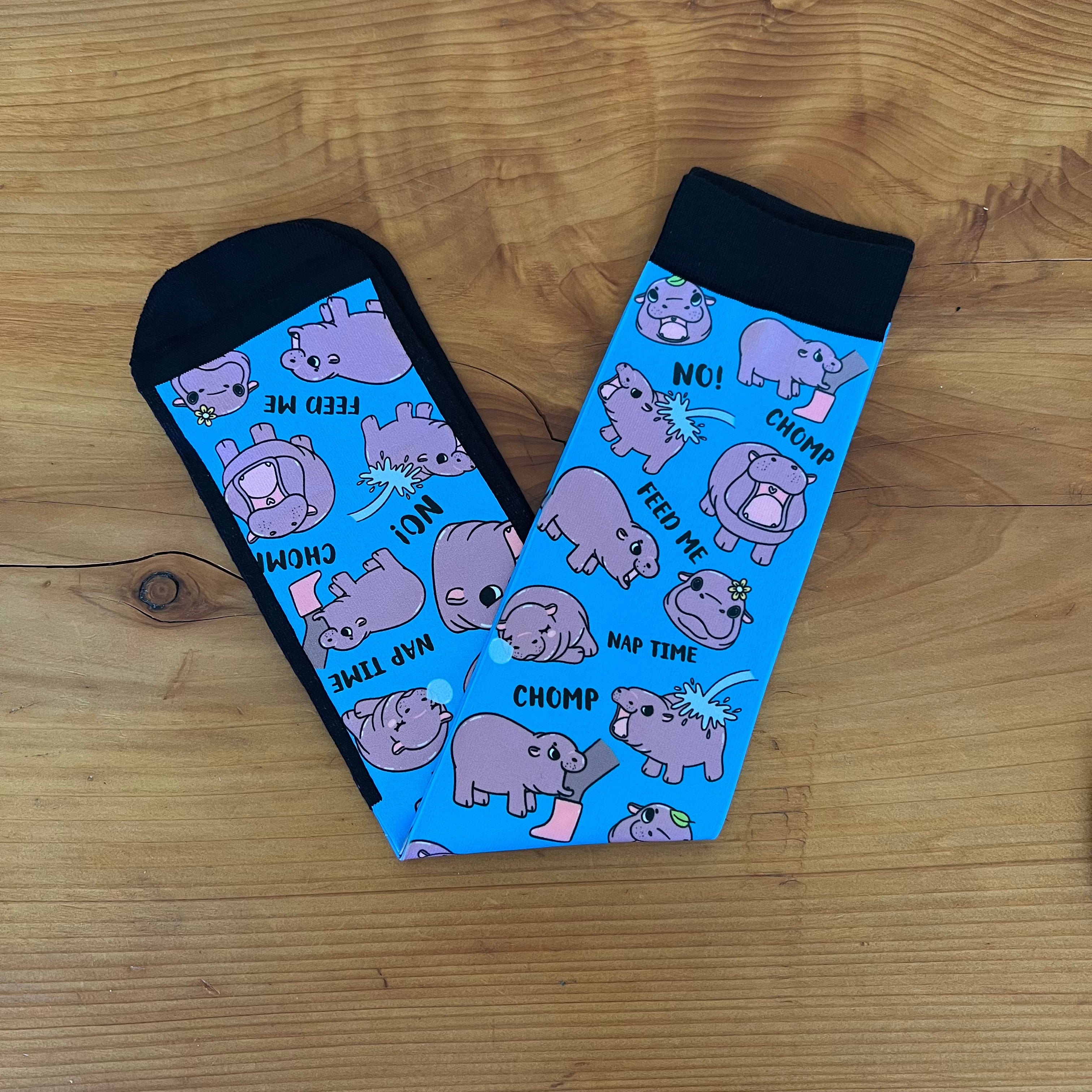 D&S LIMITED EDITION Limited Edition Limited Moo Deng Socks equestrian boot socks boot socks thin socks riding socks pattern socks tall socks funny socks knee high socks horse socks horse show socks