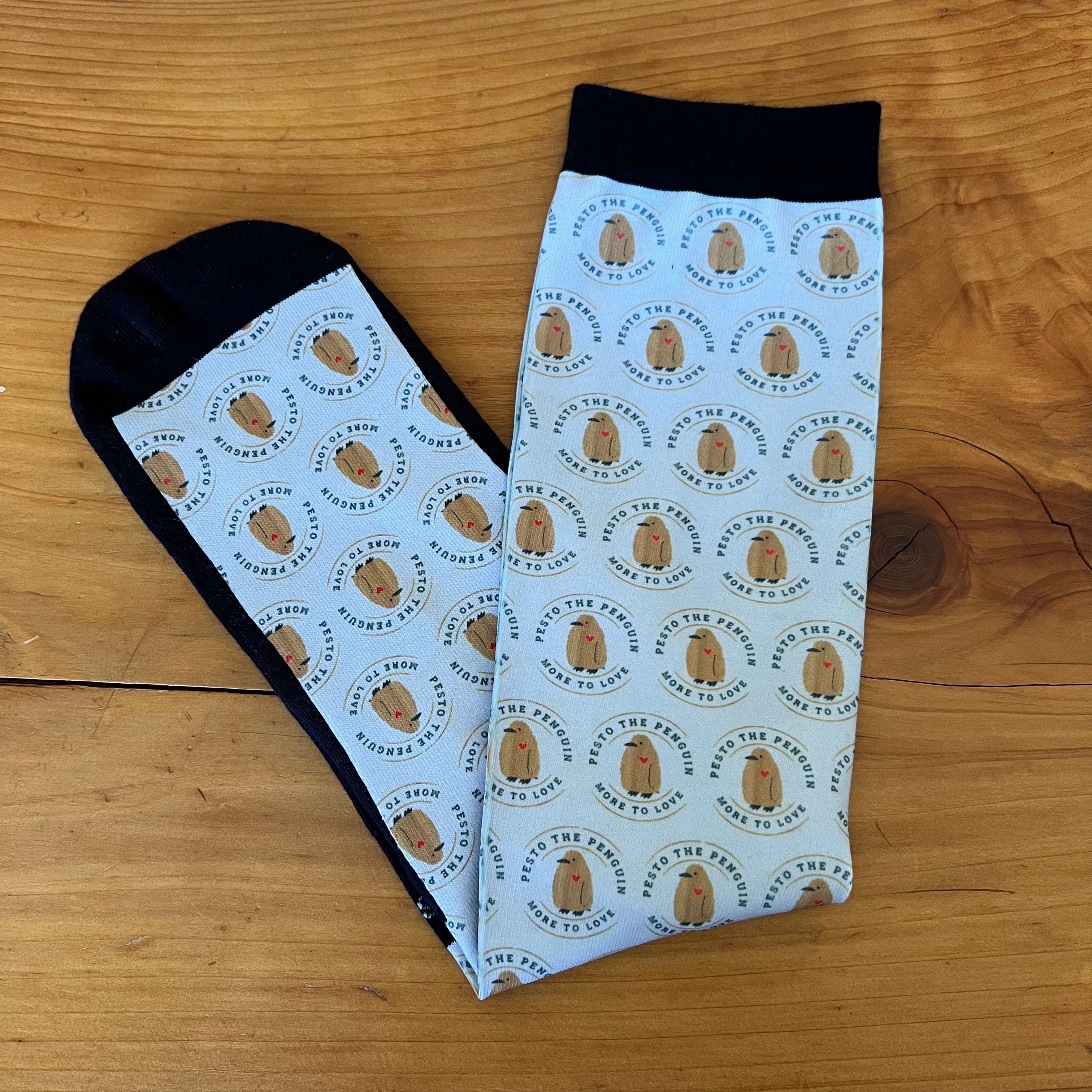 D&S LIMITED EDITION Limited Edition Limited Pesto Penguin  Socks equestrian boot socks boot socks thin socks riding socks pattern socks tall socks funny socks knee high socks horse socks horse show socks