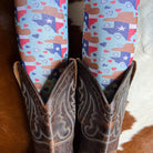 Dream & Do Dream & Do Limited Texas Hearts Dream & Do Socks equestrian boot socks boot socks thin socks riding socks pattern socks tall socks funny socks knee high socks horse socks horse show socks