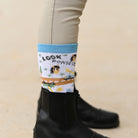 dreamers & schemers Crew Socks Youth LOOK! HORSES! Crew Socks - Youth equestrian boot socks boot socks thin socks riding socks pattern socks tall socks funny socks knee high socks horse socks horse show socks