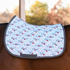 dreamers & schemers Saddle Pad Love Bite Saddle Pad equestrian boot socks boot socks thin socks riding socks pattern socks tall socks funny socks knee high socks horse socks horse show socks