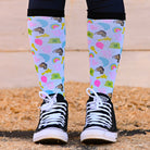 dreamers & schemers Youth Pair & a Spare Lucky Charms Youth Pair & a Spare Socks equestrian boot socks boot socks thin socks riding socks pattern socks tall socks funny socks knee high socks horse socks horse show socks