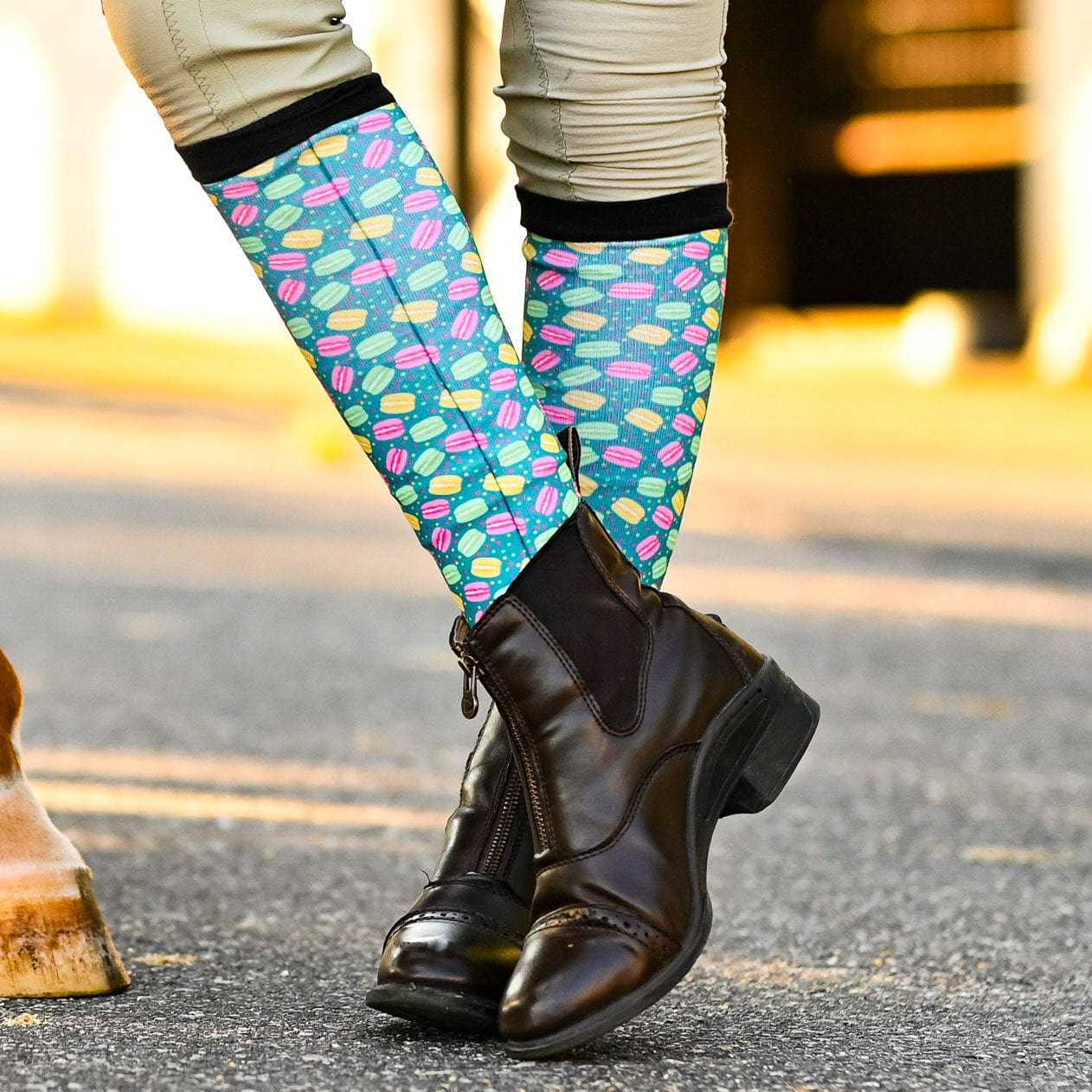 dreamers & schemers Youth Luxe Layers Youth Pair & A Spare Socks equestrian boot socks boot socks thin socks riding socks pattern socks tall socks funny socks knee high socks horse socks horse show socks