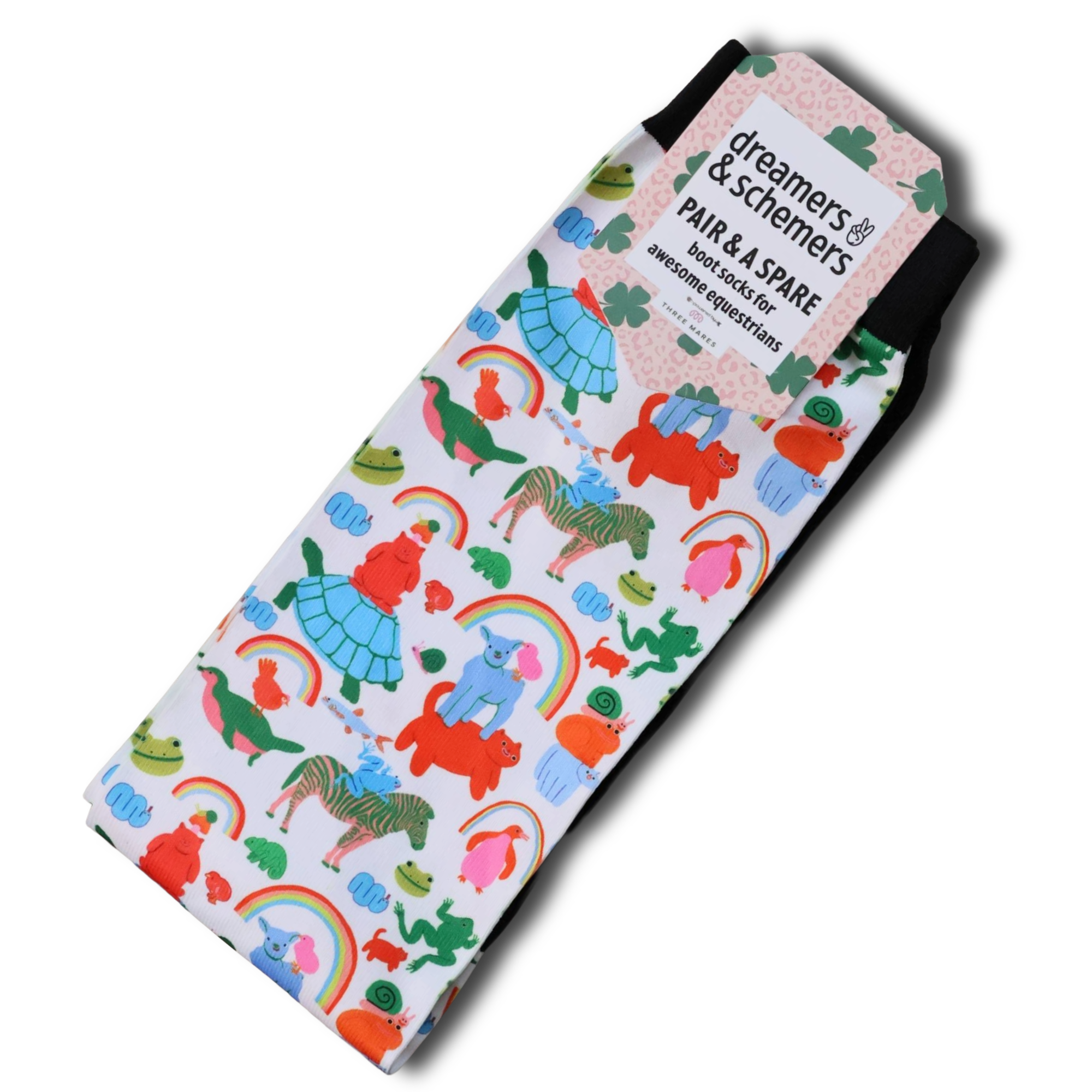 Magical Animals youth Pair & a Spare boot socks, by Dreamers & Schemers