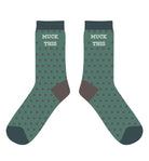 dreamers & schemers Crew Sock Green Muck This Crew equestrian boot socks boot socks thin socks riding socks pattern socks tall socks funny socks knee high socks horse socks horse show socks