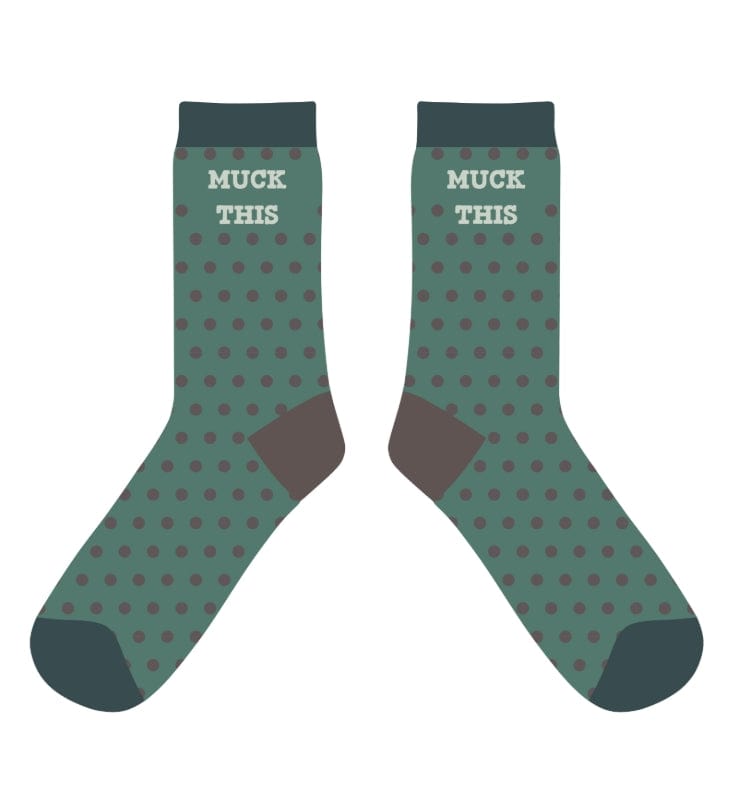 dreamers & schemers Crew Sock Green Muck This Crew equestrian boot socks boot socks thin socks riding socks pattern socks tall socks funny socks knee high socks horse socks horse show socks