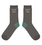 dreamers & schemers Crew Sock Brown Muck This Crew equestrian boot socks boot socks thin socks riding socks pattern socks tall socks funny socks knee high socks horse socks horse show socks