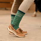 dreamers & schemers Crew Sock Muck This Crew equestrian boot socks boot socks thin socks riding socks pattern socks tall socks funny socks knee high socks horse socks horse show socks