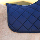 Dreamers & Schemers Navy Blue Saddle Pad – patterned saddle pad, equestrian gift, horseback riding gear from Dreamers & Schemers Saddle Pads