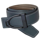 ManeJane Belt Navy/Taupe Reversible Leather Belt Strap equestrian boot socks boot socks thin socks riding socks pattern socks tall socks funny socks knee high socks horse socks horse show socks