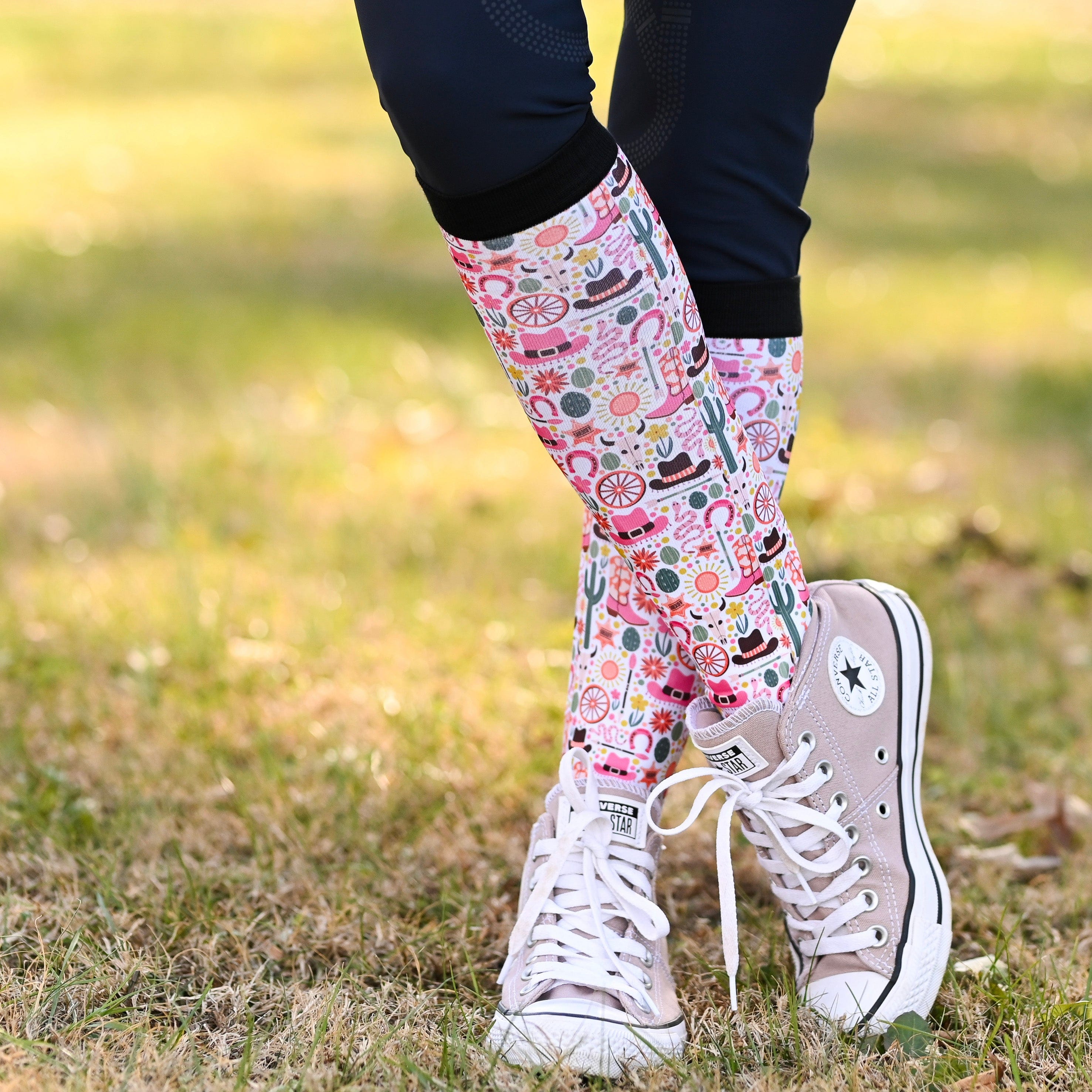 dreamers & schemers Pair & A Spare New Sheriff Pair & a Spare Socks equestrian boot socks boot socks thin socks riding socks pattern socks tall socks funny socks knee high socks horse socks horse show socks