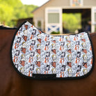 dreamers & schemers Saddle Pad Paint by Numbers Saddle Pad equestrian boot socks boot socks thin socks riding socks pattern socks tall socks funny socks knee high socks horse socks horse show socks