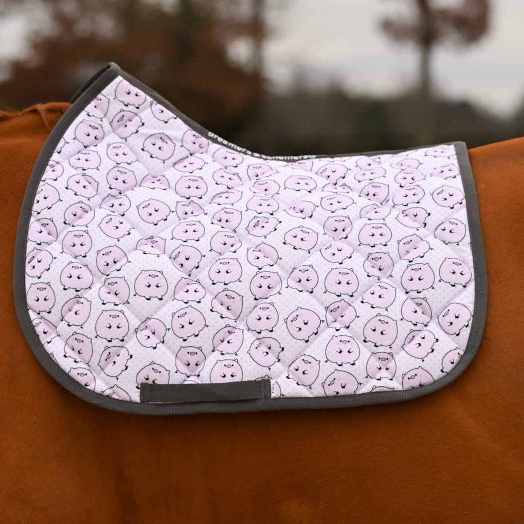 dreamers & schemers Saddle Pad Piggies Saddle Pad equestrian boot socks boot socks thin socks riding socks pattern socks tall socks funny socks knee high socks horse socks horse show socks