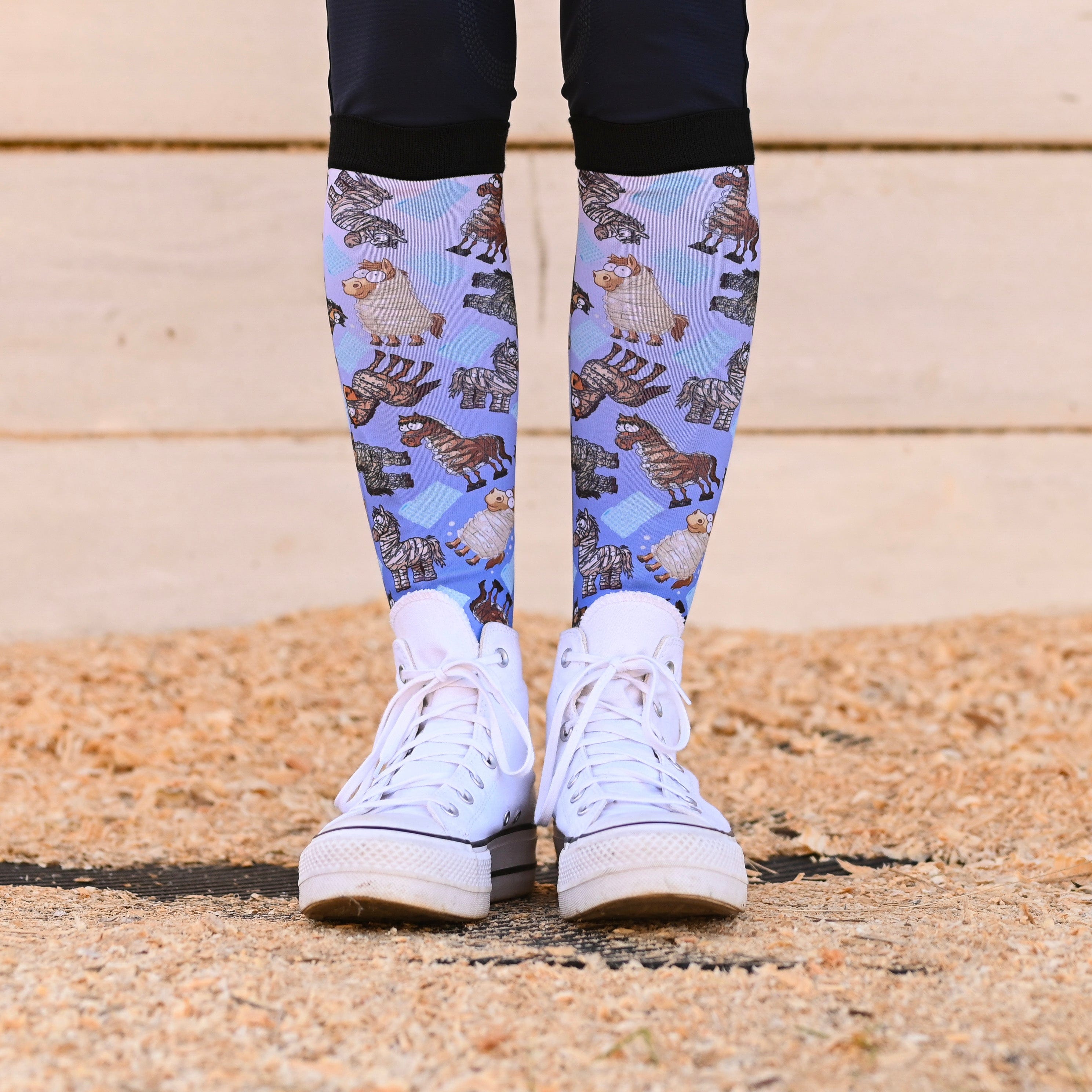 dreamers & schemers Pair & A Spare Precious Cargo Pair & a Spare Socks equestrian boot socks boot socks thin socks riding socks pattern socks tall socks funny socks knee high socks horse socks horse show socks