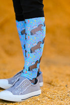 dreamers & schemers Limited Edition Retro Dog & Pony Show Limited Edition Socks equestrian boot socks boot socks thin socks riding socks pattern socks tall socks funny socks knee high socks horse socks horse show socks