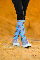 dreamers & schemers Limited Edition Retro Dog & Pony Show Limited Edition Socks equestrian boot socks boot socks thin socks riding socks pattern socks tall socks funny socks knee high socks horse socks horse show socks