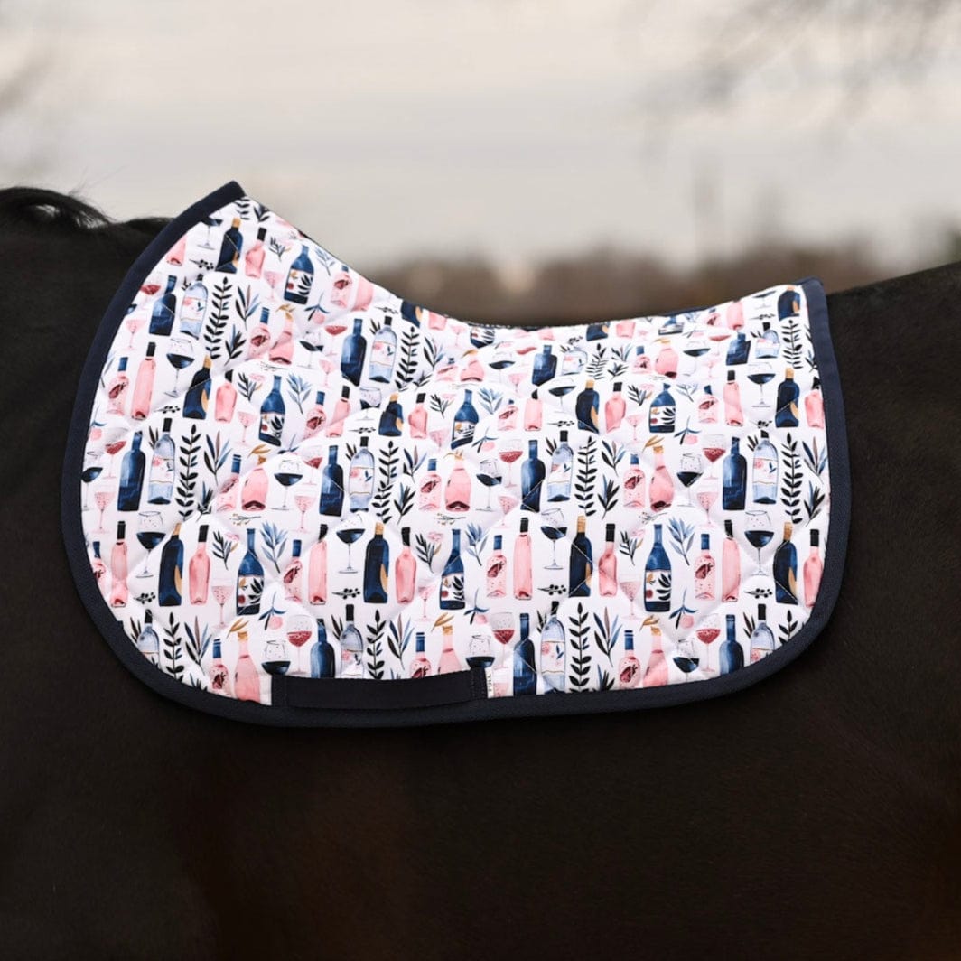 dreamers & schemers Saddle Pad Rosé All Day Saddle Pad equestrian boot socks boot socks thin socks riding socks pattern socks tall socks funny socks knee high socks horse socks horse show socks