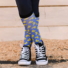 dreamers & schemers Pair & A Spare Rubber Ducky Pair & a Spare Socks equestrian boot socks boot socks thin socks riding socks pattern socks tall socks funny socks knee high socks horse socks horse show socks