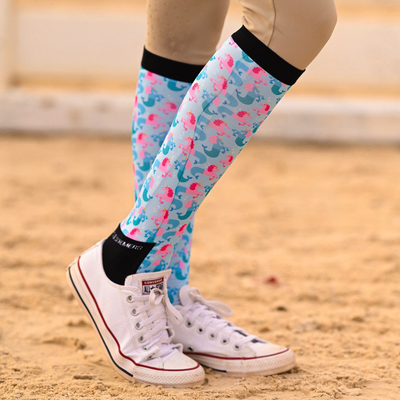 dreamers & schemers Pair & A Spare Sea Corn Pair & a Spare equestrian boot socks boot socks thin socks riding socks pattern socks tall socks funny socks knee high socks horse socks horse show socks