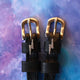 Silver Bling Bolt Spur Straps