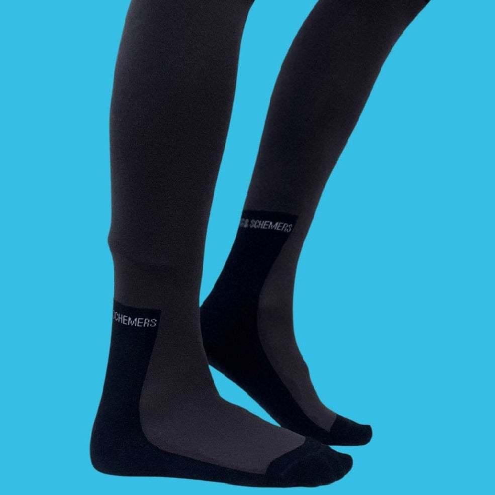 dreamers & schemers Knit Socks Simple Solids Pair & Spare- Dark Brown equestrian boot socks boot socks thin socks riding socks pattern socks tall socks funny socks knee high socks horse socks horse show socks