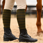 dreamers & schemers Knit Socks Simple Stripe Knit Socks - Sage w/ Black equestrian boot socks boot socks thin socks riding socks pattern socks tall socks funny socks knee high socks horse socks horse show socks