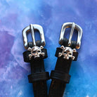 ManeJane Spur Straps Skull & Crossbones Spur Straps equestrian boot socks boot socks thin socks riding socks pattern socks tall socks funny socks knee high socks horse socks horse show socks