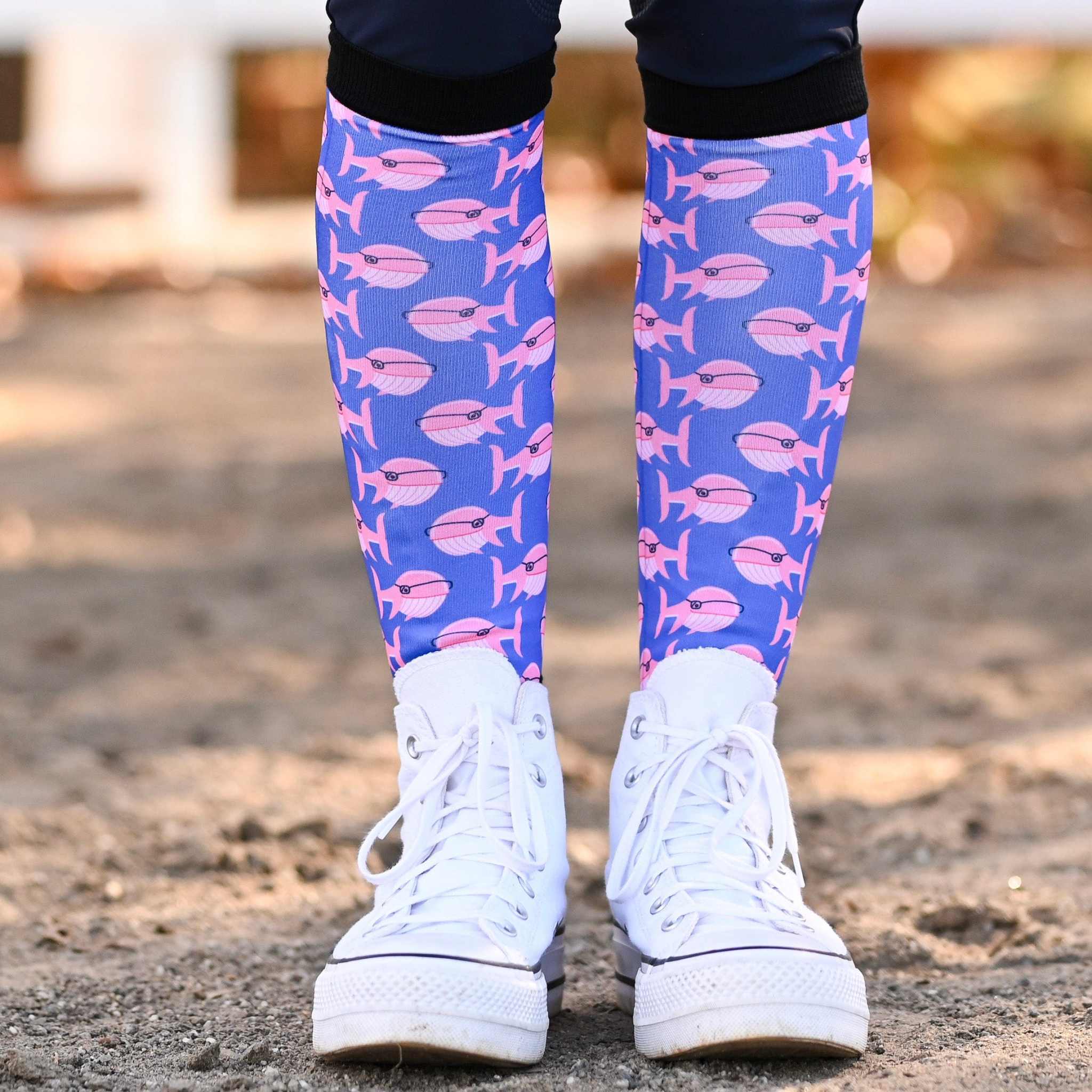 dreamers & schemers Pair & A Spare SMRT Whale Pair & a Spare Socks equestrian boot socks boot socks thin socks riding socks pattern socks tall socks funny socks knee high socks horse socks horse show socks