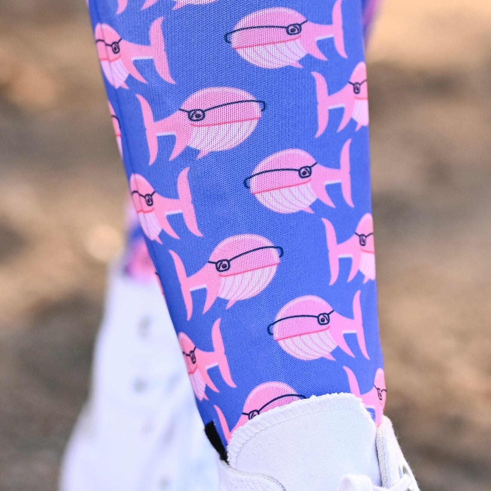 dreamers & schemers Pair & A Spare SMRT Whale Pair & a Spare Socks equestrian boot socks boot socks thin socks riding socks pattern socks tall socks funny socks knee high socks horse socks horse show socks