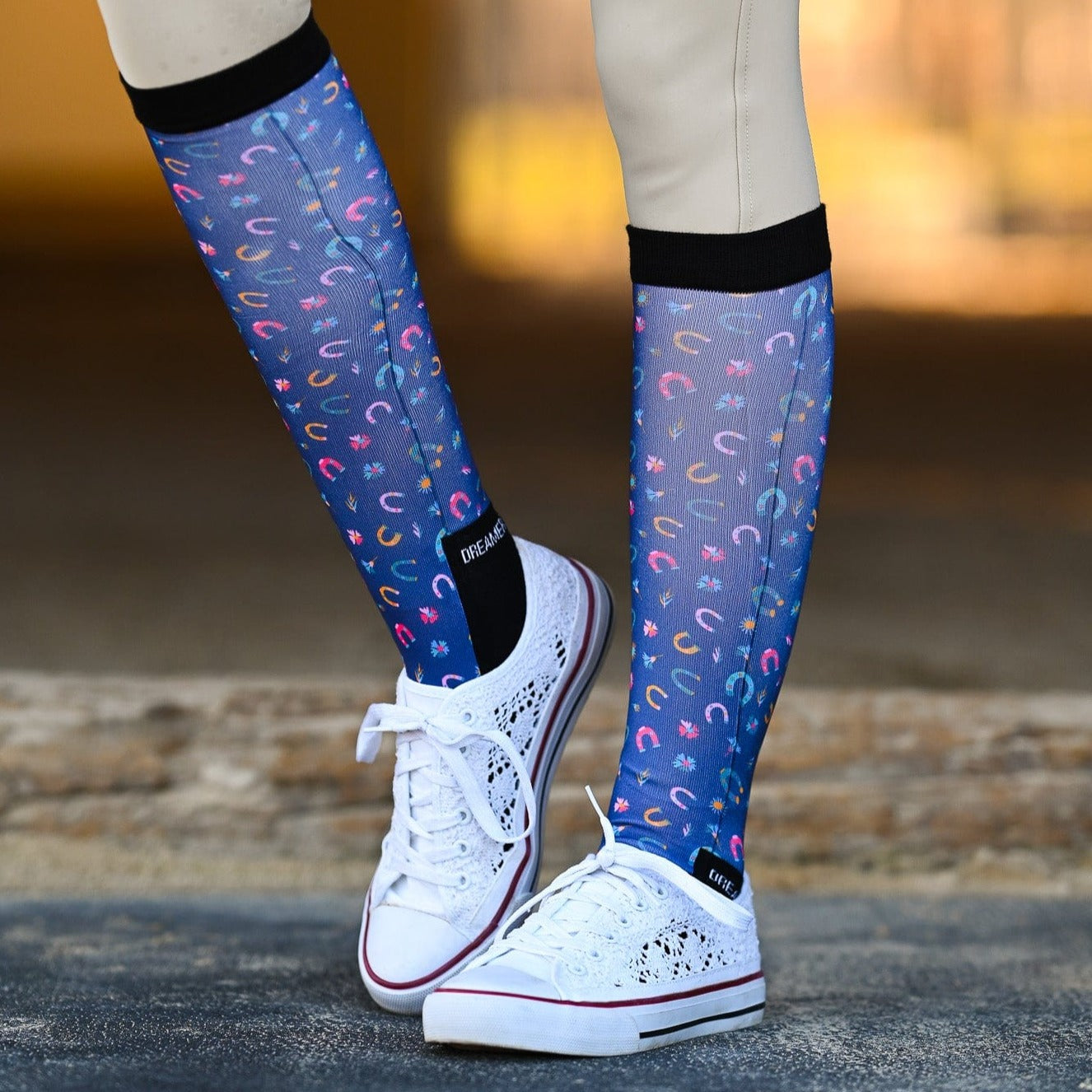 dreamers & schemers Pair & A Spare Sole Mate Pair & a Spare equestrian boot socks boot socks thin socks riding socks pattern socks tall socks funny socks knee high socks horse socks horse show socks