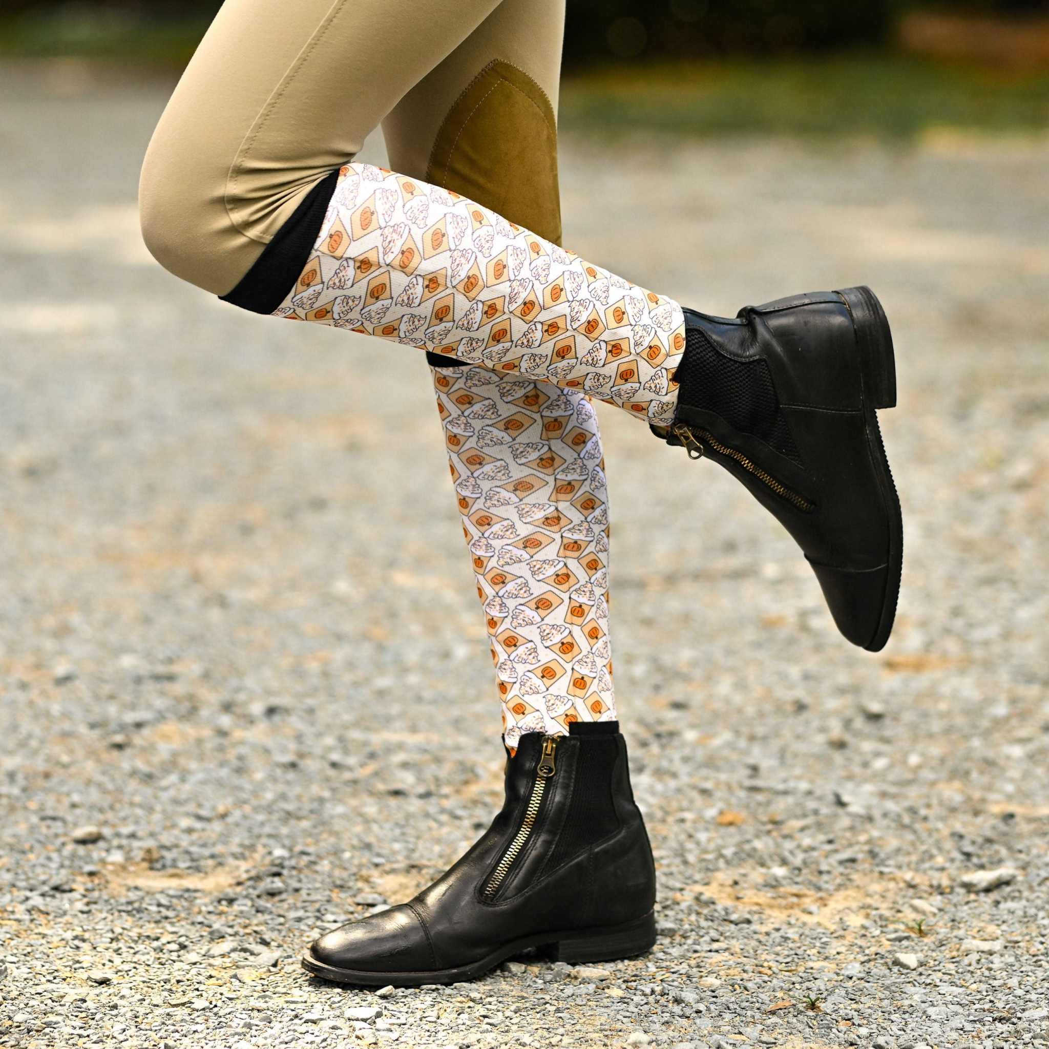 dreamers & schemers Pair & A Spare Spice Spice Baby Pair & A Spare Socks equestrian boot socks boot socks thin socks riding socks pattern socks tall socks funny socks knee high socks horse socks horse show socks