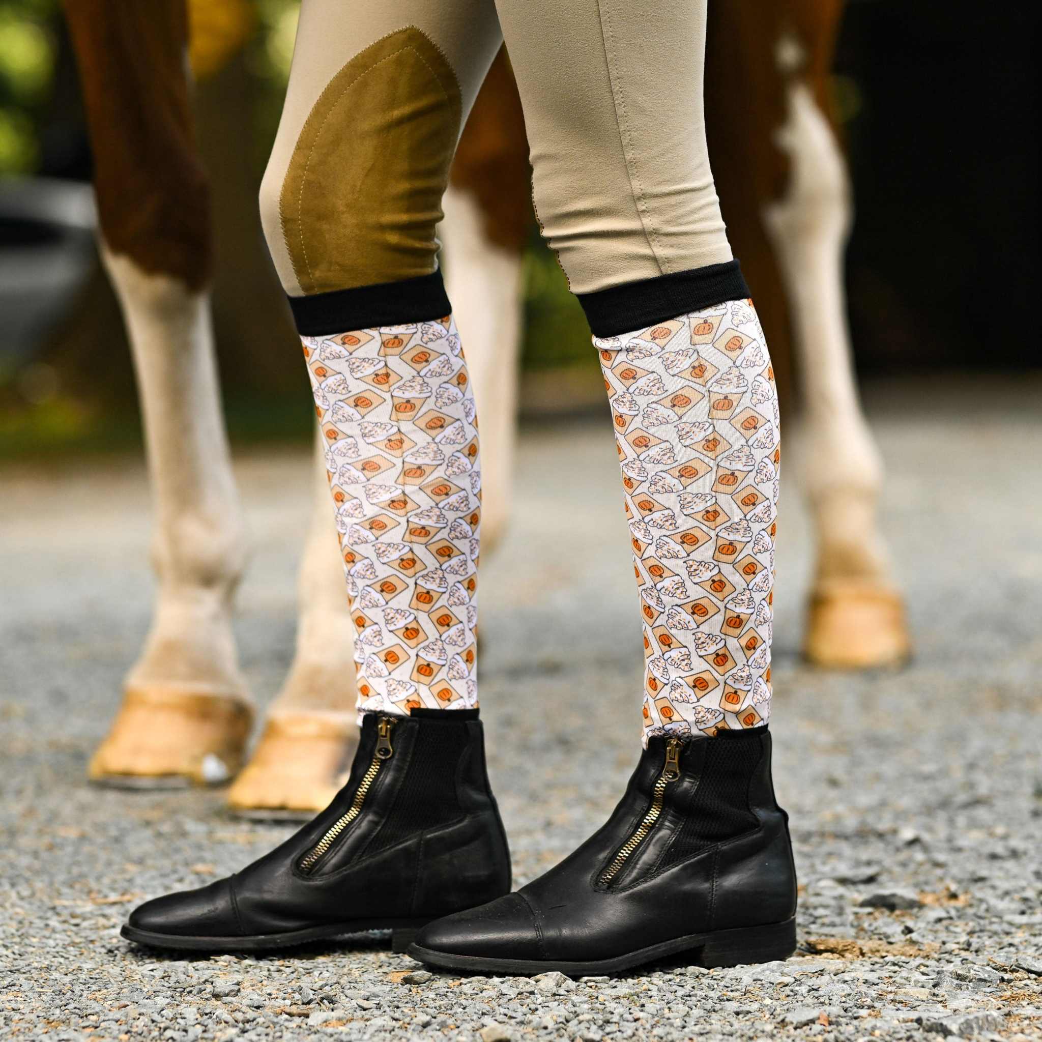 dreamers & schemers Pair & A Spare Spice Spice Baby Pair & A Spare Socks equestrian boot socks boot socks thin socks riding socks pattern socks tall socks funny socks knee high socks horse socks horse show socks