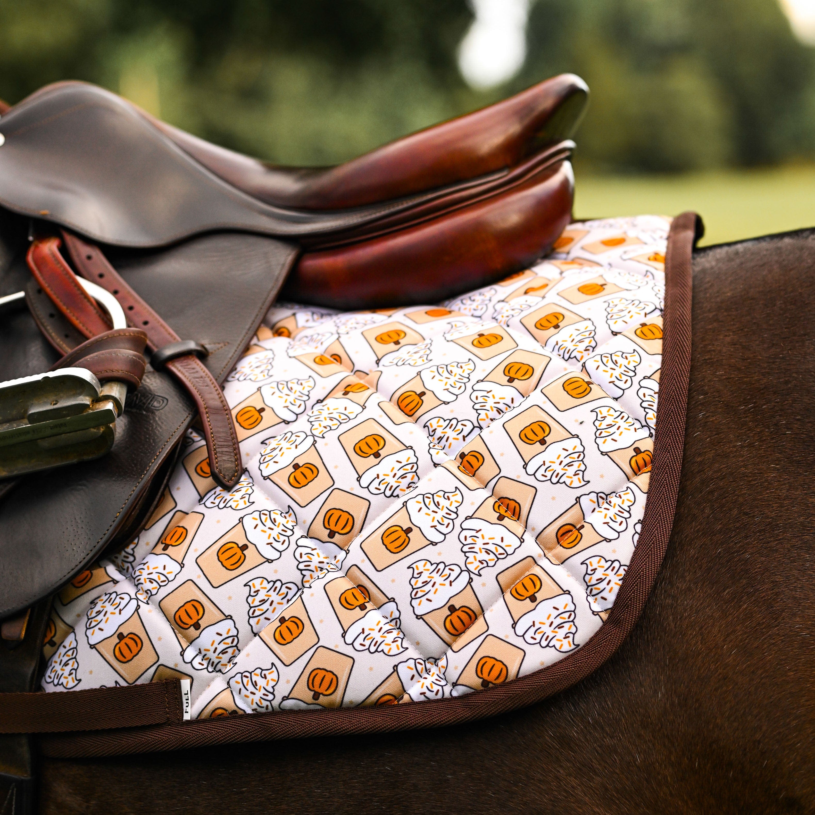 dreamers & schemers Saddle Pad Spice Spice Baby Saddle Pad equestrian boot socks boot socks thin socks riding socks pattern socks tall socks funny socks knee high socks horse socks horse show socks