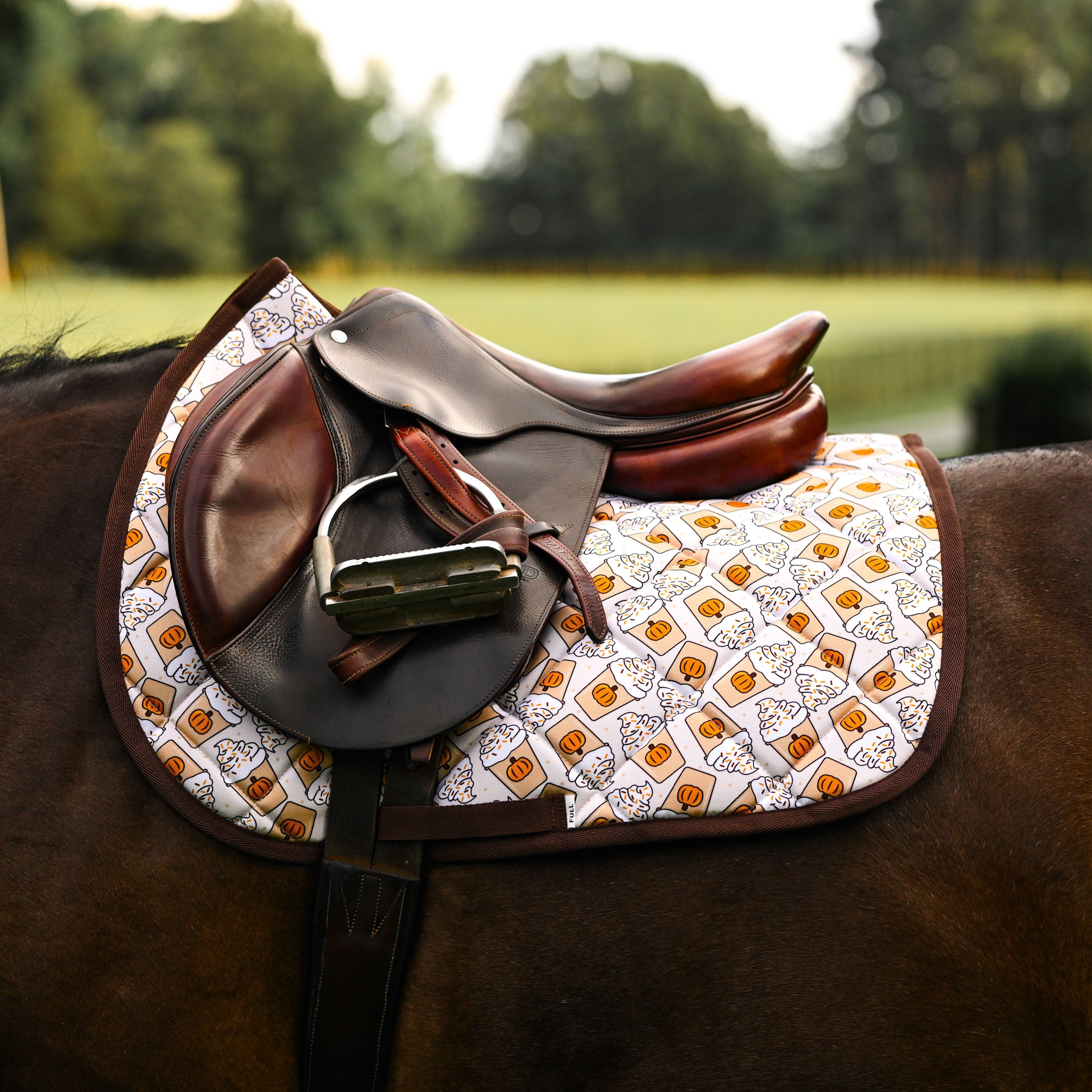 dreamers & schemers Saddle Pad Spice Spice Baby Saddle Pad equestrian boot socks boot socks thin socks riding socks pattern socks tall socks funny socks knee high socks horse socks horse show socks