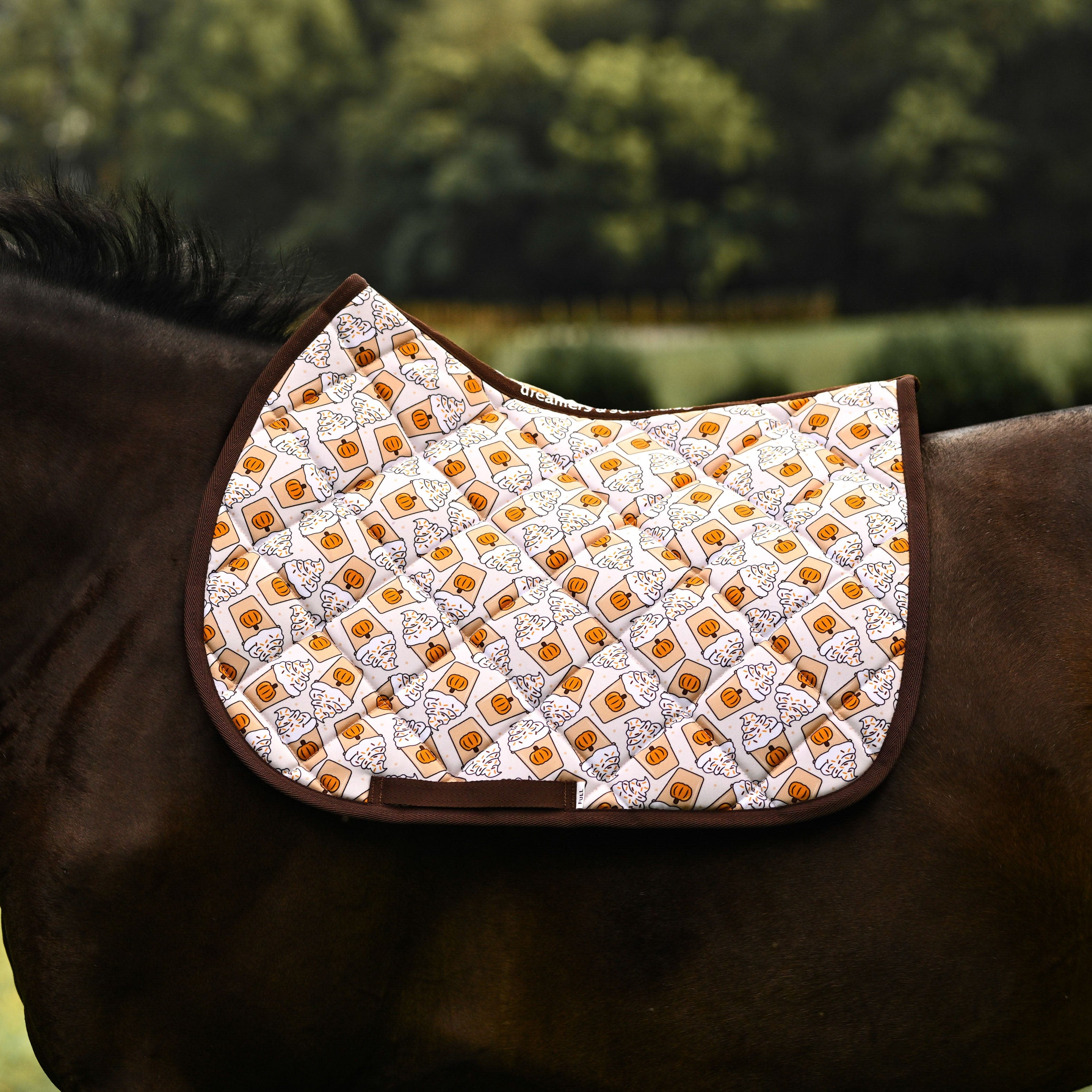 dreamers & schemers Saddle Pad Spice Spice Baby Saddle Pad equestrian boot socks boot socks thin socks riding socks pattern socks tall socks funny socks knee high socks horse socks horse show socks