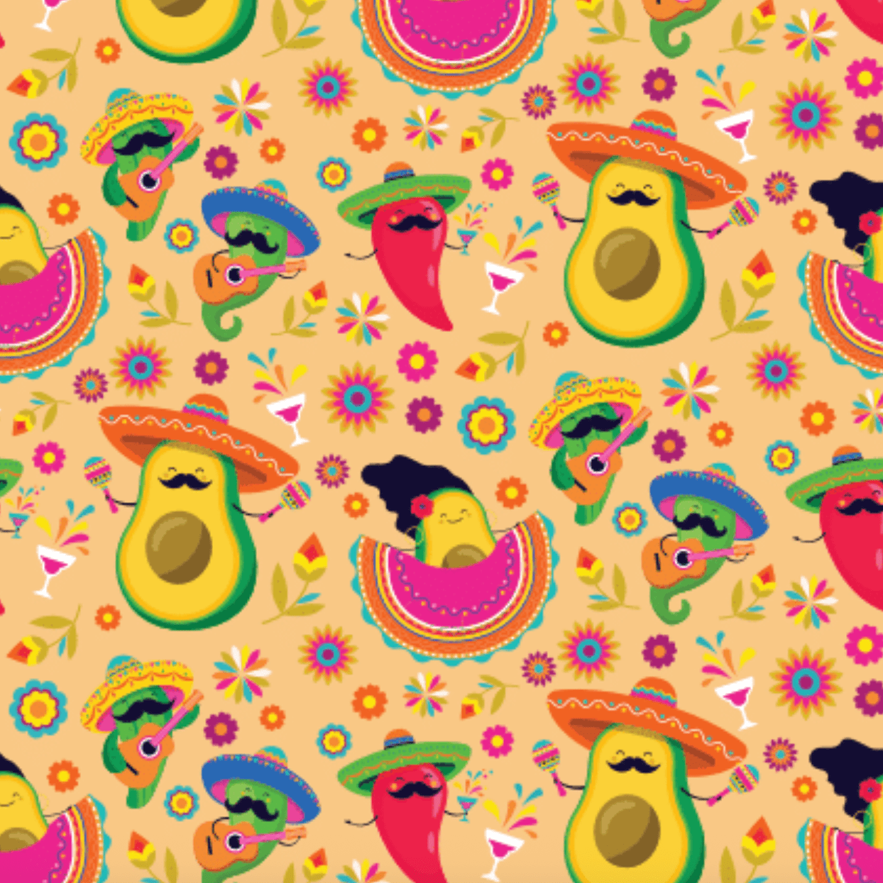 Spicy Mariachi Pair black top boot socks with spare sock pack for adults