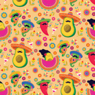 Spicy Mariachi Pair black top boot socks with spare sock pack for adults